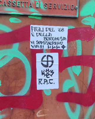 Scritte neofasciste in un circolo di Barriera, indaga la digos